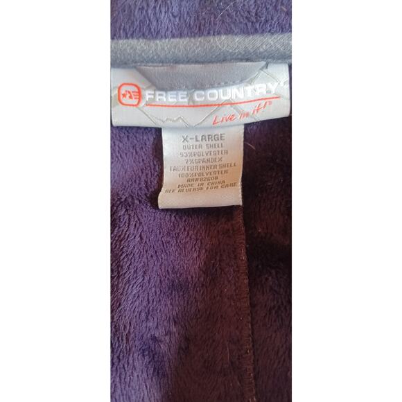 Free Country Women's Super Softshell Jacket, Size XL, Purple (Removable Hood) - Picture 8 of 9